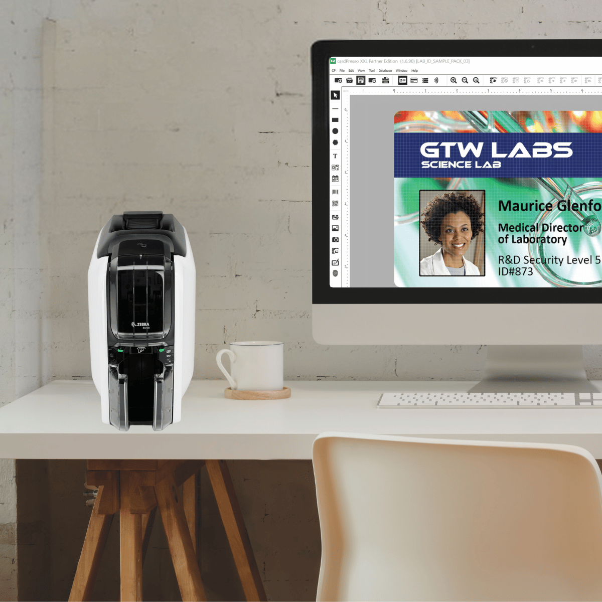 Entry Level ID Card Printing Bundle | Zebra ZC100 | ZC100BUNDLE
