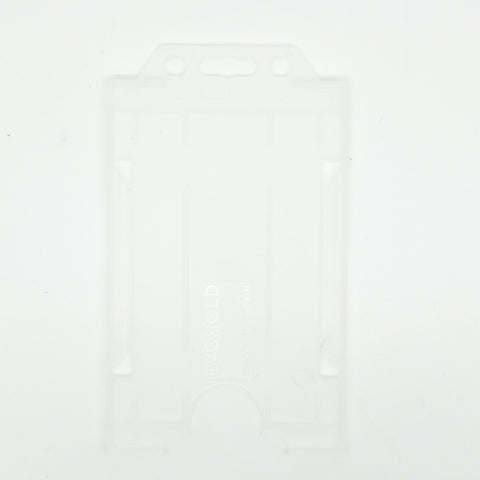 Evohold Biodegradable Single Sided Portrait ID Card Holders | Clear | Pack of 100
