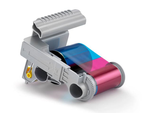 Entrust YMCKT Prefilled Color Ribbon Cassette - Prints 500 Cards (525150-004)