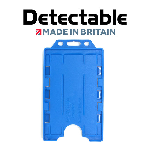Detectable Double Sided Portrait ID Badge Holders (Pack of 100) - Cards-X (UK), Evohold