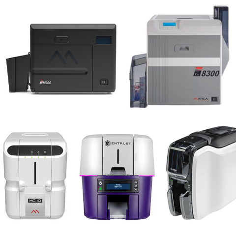 group of popular ID card printers