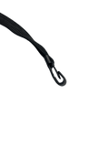 Black Lanyard With Plastic Clip side View