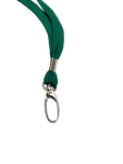 Dark Green lanyard with Lobster clip side view