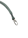 Grey lanyard with lobster clip side view