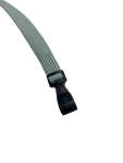 Grey Lanyard With Plastic Clip Front View