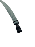 Grey Lanyard With Plastic Clip Front View