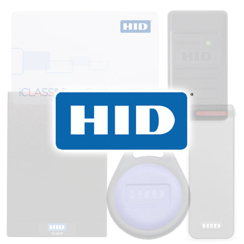 HID Desfire EVI Card 8KB/prox, programmed, gloss white front and back, no desfire, no slot | 1451CLGGNNM | Pack of 100