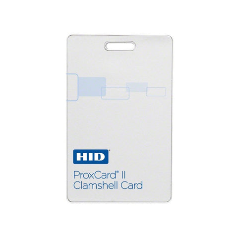 HID Proxcard II | programmed, plain white clamshell, vertical slot punch | AA1326 | Pack of 100