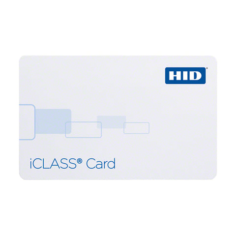 HID iClass 2K/2 card | programmed, white with mag, inkjetted | 2000PG1MN | Pack of 100