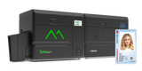 Matica LX Laser Printer side showcase Inline with XID-M600 and sample card