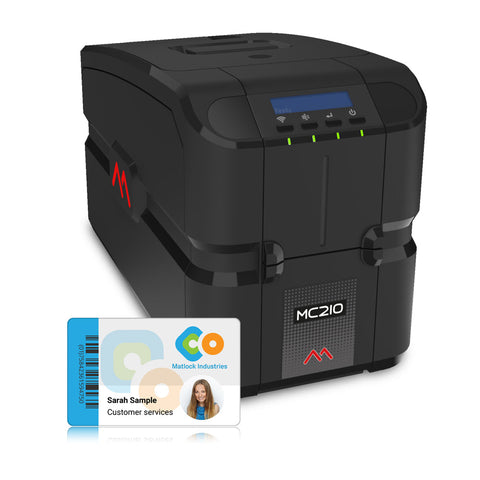 MC210 Direct-to-Card Printer | Dual Side | 300dpi with Dual Interface Encoder | PR02100017