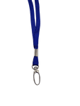 Navy Blue lanyards with lobster clip Sideview