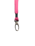 Pink lanyards with Lobster clip Side view