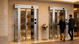 SUN Access control Full Height Glass Turnstile | Single Door | CX-SUN-401G - Cards-X (UK)
