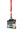 Red Lobster Clip Lanyard Rolled With ID Card Holder