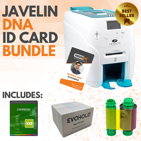 Javelin Jack ID card printer bundle (Dual-sided printing)