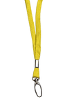 Yellow lanyard With Lobster clip Side View