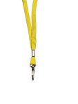 Yellow lanyard With Lobster clip Front View
