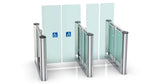 NAOS Access control Speed Turnstile | Dual Gate | CX-NAO-9000-2W - Cards-X (UK)
