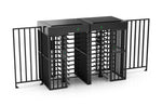 SUN Access control Black Full Height Turnstile | Single Door | CX-SUN-411-B - Cards-X (UK)