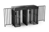 SUN Access control Black Full Height Turnstile | Single Door | CX-SUN-411-B - Cards-X (UK)