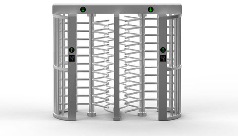 SUN Access control Full Height Black Turnstile | Double Door | CX-SUN-412-B - Cards-X (UK)