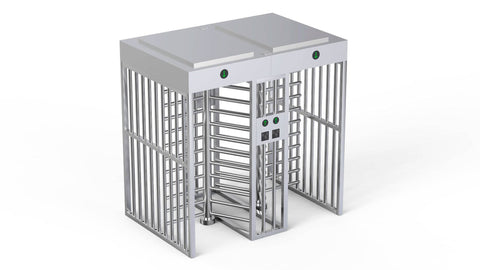 SUN Access control Full Height Turnstile | Double Door | CX-SUN-402FS - Cards-X (UK)