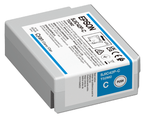 Epson ColorWorks CW-C4000 Cyan Ink Cartridge | 50.0 ml | C13T52M240 - Cards-X (UK)