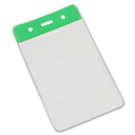Clear Flexible Plastic 'Vision' Badge Holder | Portrait | 86mm x 54mm | Pack of 100 - Cards-X (UK)