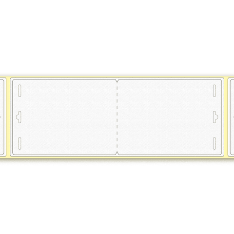 ExpoBadge 260 Butterfly badge | 96 x 134 mm | Pack of 500 | 25350911 - Cards-X (UK)