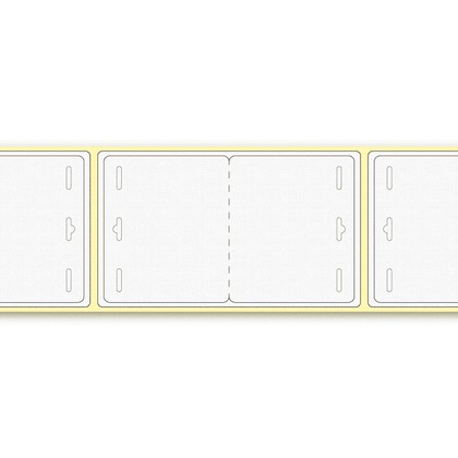 ExpoBadge 260S Butterfly badge | 96.5 x 82 mm | Pack of 500 | 25350908 - Cards-X (UK)