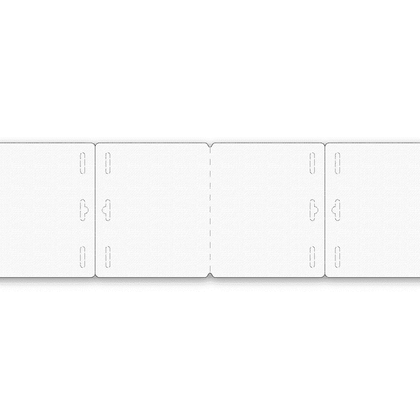 ExpoBadge T180TS Butterfly badge | 96 x 82 mm | Pack of 500 | 25350974 - Cards-X (UK)