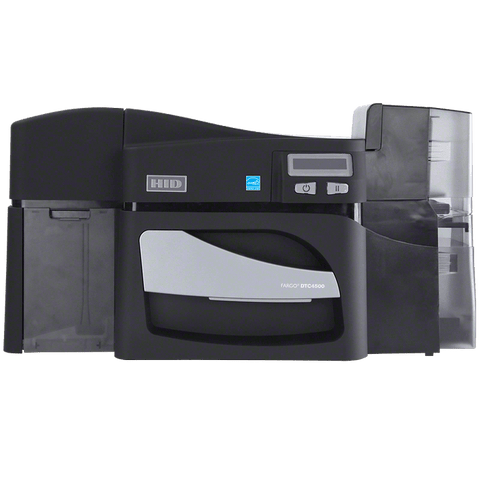 HID Fargo DTC4500e ID Card Printer | Ethernet HID Prox + iClass + MIFARE/DESFIRE and Contact Smart Card Encoder (Omnikey Cardman 5127) | Dual Sided | 55108 - Cards-X (UK)