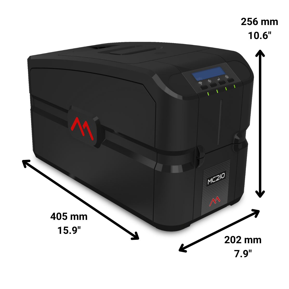 MC210 ID Card Printer | Dual Side | Mag Encoder and Dual Interface ...