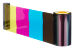 Matica XID SRT Ribbon Set YMCK & Retransfer Film. Colour Ribbon Panel Showcase.