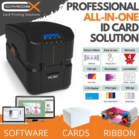 Professional Level ID Card Printing Bundle / Matica MC310 | MC310BUNDLE - Cards-X (UK), Matica Technologies