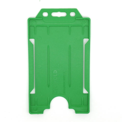 Evohold Biodegradable Single Sided Portrait ID Card Holders - Light Green (Pack of 100)