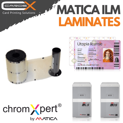 Matica ILM 0.5mil Clear Patch Ribbon with cut-out for ISO Contact Chip cards | Prints 550 | PR20808407