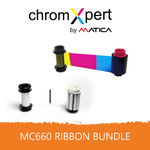 Matica Diamond Line MC660 Ribbon Set YMCK & Retransfer Film | BN616+619 | 500 Prints