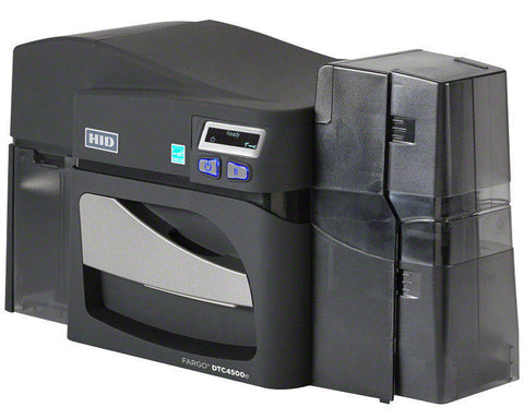 HID Fargo DTC4500e ID Card Printer | Ethernet + single sided laminator | Dual Sided | 55400