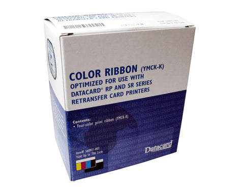Datacard YMCK-K Colour Ribbon | Prints 750 Cards | 568971-002 - Cards-X (UK), Datacard