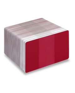 Blank Red / White Printable PVC Cards | Pack of 100 | WREDPVC760