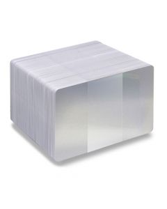 Blank Silver Glitter / White Printable PVC Cards | Pack of 100 | WSGLITTERPVC760