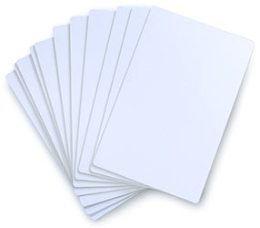 Inkjet Large Size Plastic Blank Matt White Cards (140 x 90mm) | Pack of 100