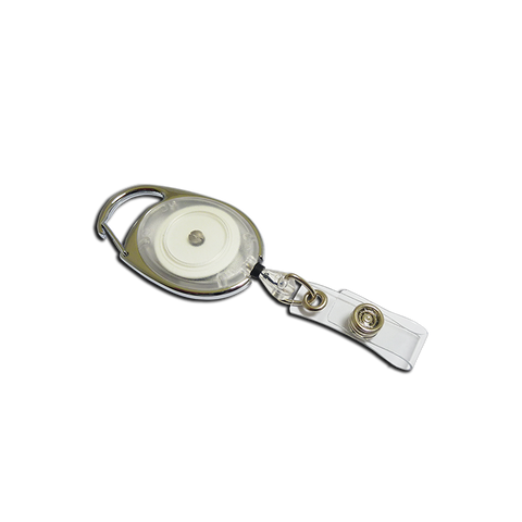Premier YoYo Badge Reel | Clear with Strap Clip | Pack of 100