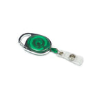 Premier YoYo Badge Reel | Green with Strap Clip | Pack of 100