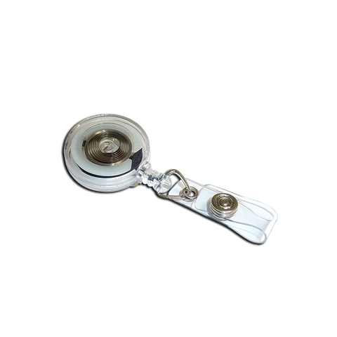 'Jazz' YoYo Badge Reel | Clear with Strap Clip | Pack of 100