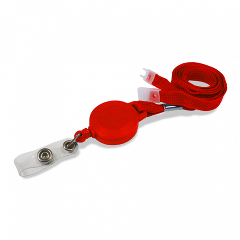 Breakaway YoYo Badge Reel | 10mm Red with Strap Fitting | Pack of 100