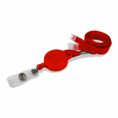 Breakaway YoYo Badge Reel | 10mm Red with Strap Fitting | Pack of 100 - Cards-X (UK)