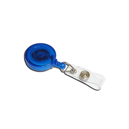 'Jazz' YoYo Badge Reel | Blue with Strap Clip | Pack of 100 - Cards-X (UK)